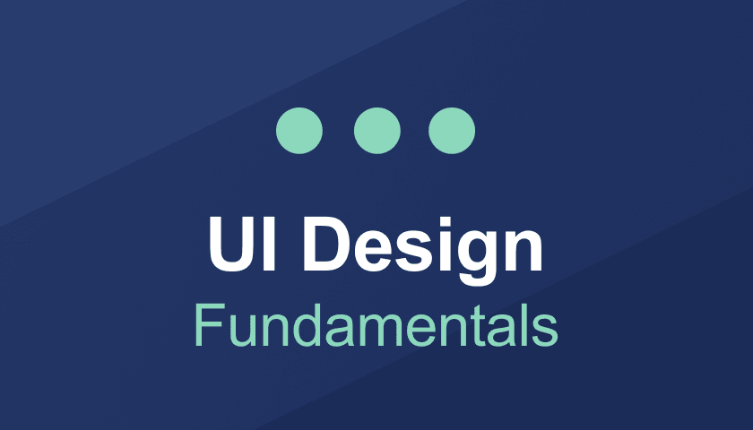 UI 设计基础课程的课程封面