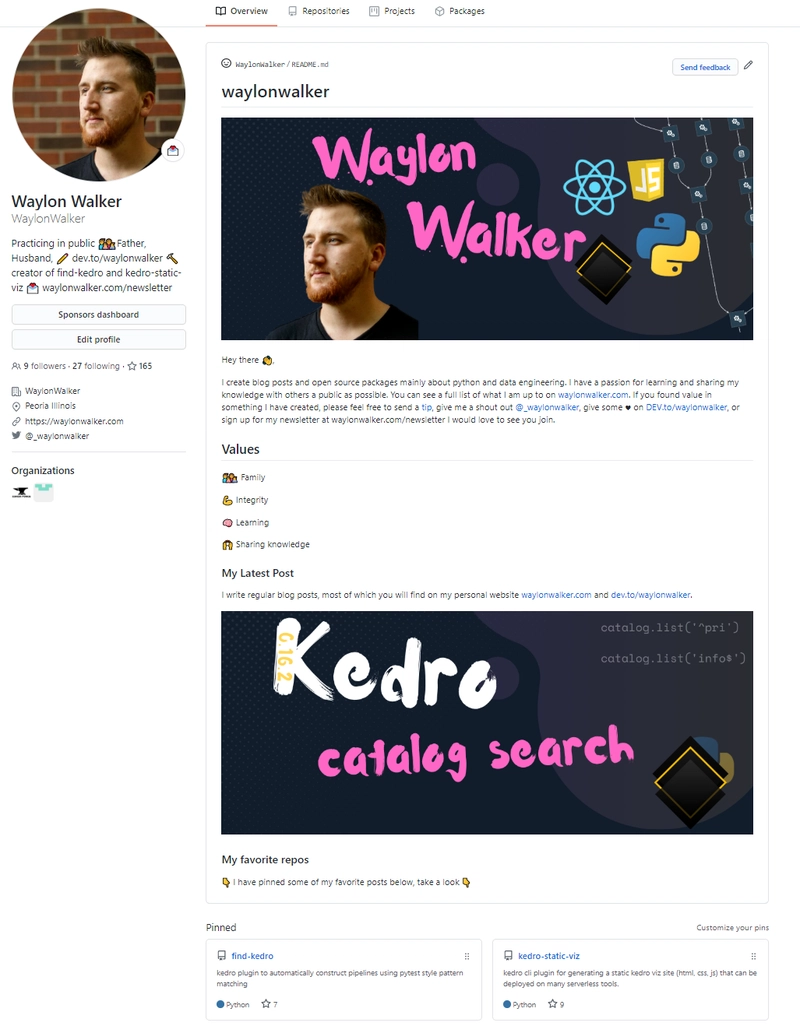 我的 GitHub 个人资料