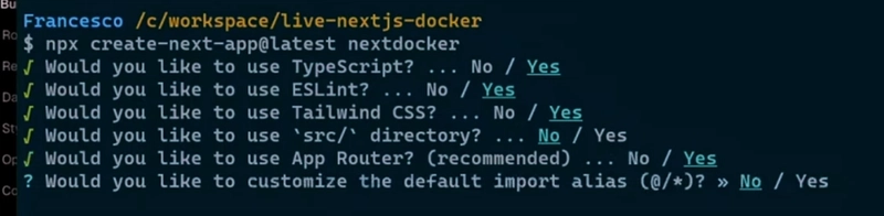 Next.js 和 Docker