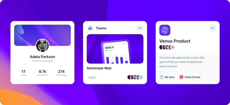 来自 horizo​​n-ui.com 的免费 React 和 Chakra UI 卡