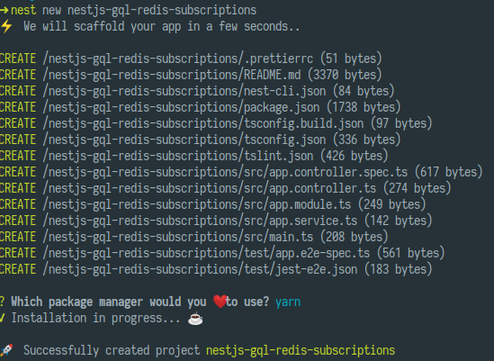 NestJS 已生成