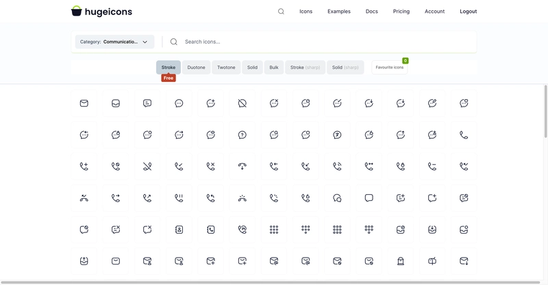 Hugeicons Pro 网站