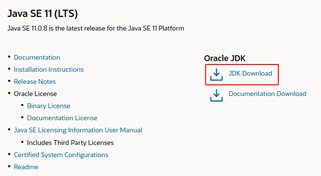 Oracle JDK 下载页面