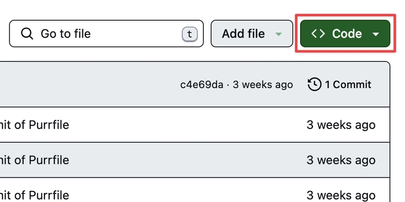GitHub 代码库按钮