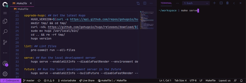 Codespace 与 Kabukicho VS Code 主题