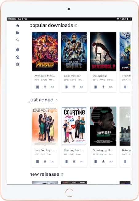 Cinepotato 已添加到 iPad 2020 的主屏幕