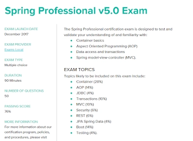 如何准备 Spring Core Professional v.5.0 考试