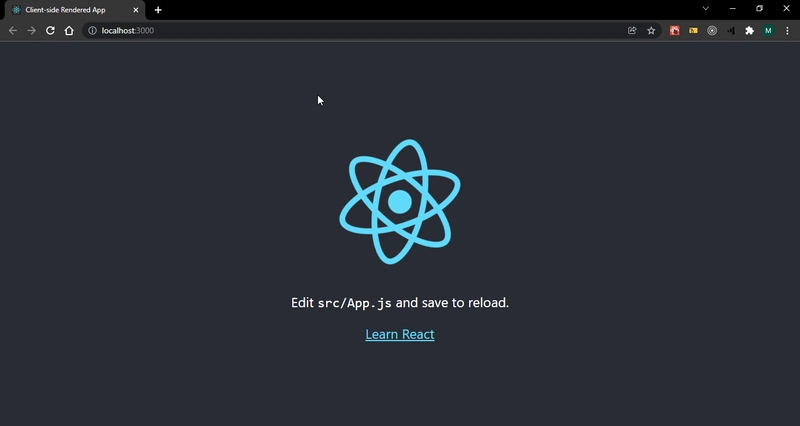 一个简单的 React 应用