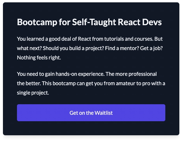 自学 React 开发者训练营