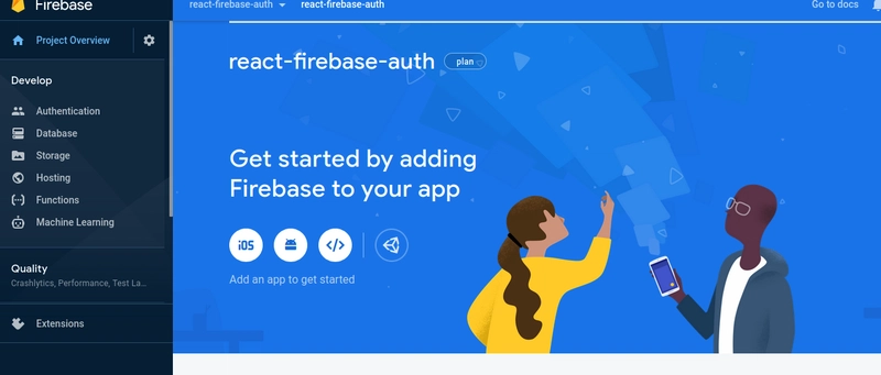 Firebase 添加应用
