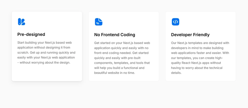 为什么要使用 Next.js 模板