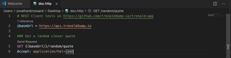 doc.http 预览到 VS Code