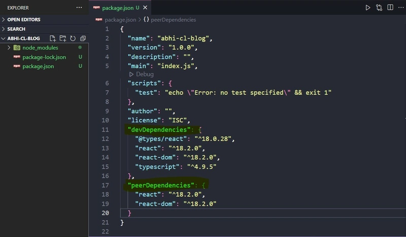 package.json 文件至今