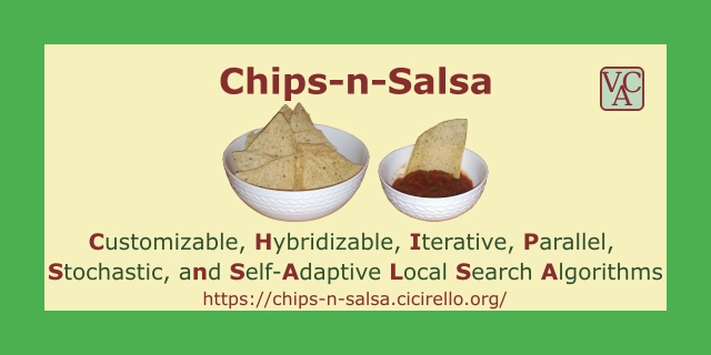 Chips-n-Salsa 的缩写，可定制、混合、迭代、并行、随机和自适应本地搜索算法