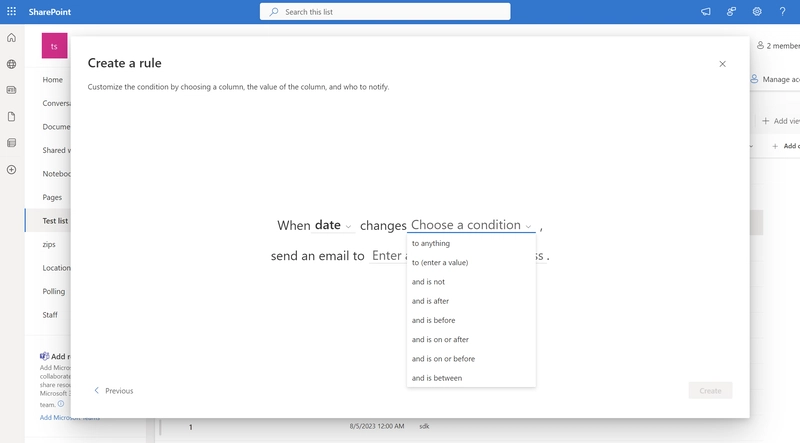 SharePoint 规则