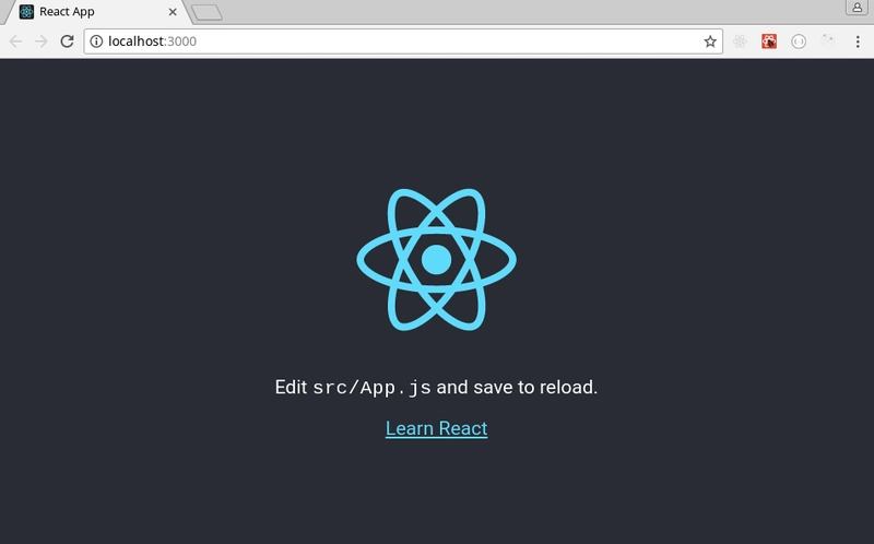 创建 React App 默认页面