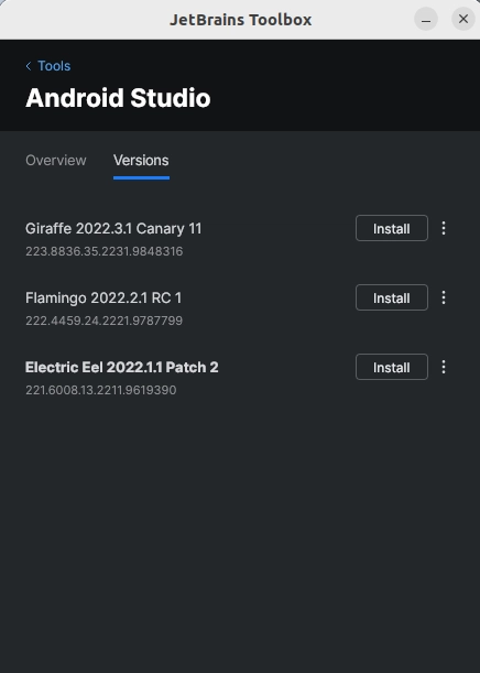 Android Studio 版本