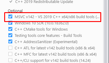 msvc v142