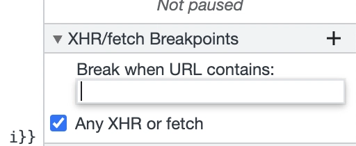 XHR 断点