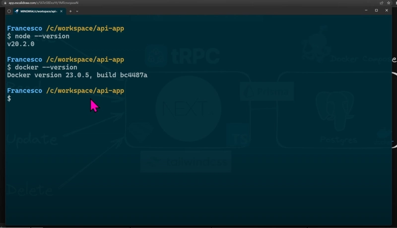 Typescript CRUD API:Next.js、TypeScript、Tailwind、tRPC、Prisma Postgres、Docker