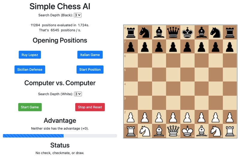 在 [https://zeyu2001.github.io/chess-ai/](https://zeyu2001.github.io/chess-ai/) 上玩