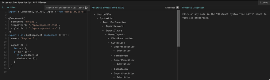 TypeScript AST 交互式查看器