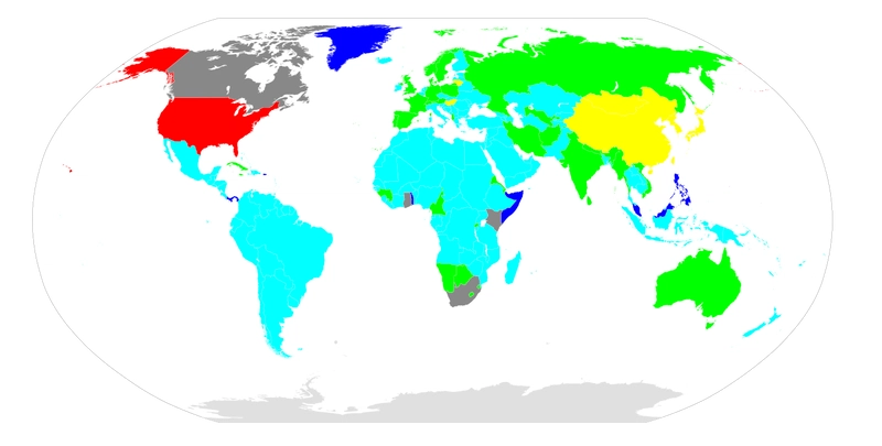 日期格式使用情况图，来自 https://en.wikipedia.org/wiki/Date_format_by_country