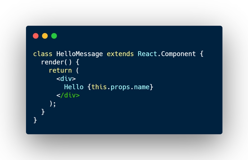 使用 JSX 的 React 组件