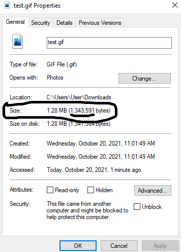 如何检查文件大小