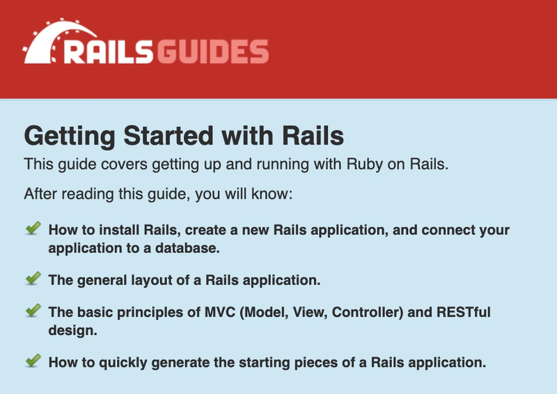 Rails 官网的入门指南