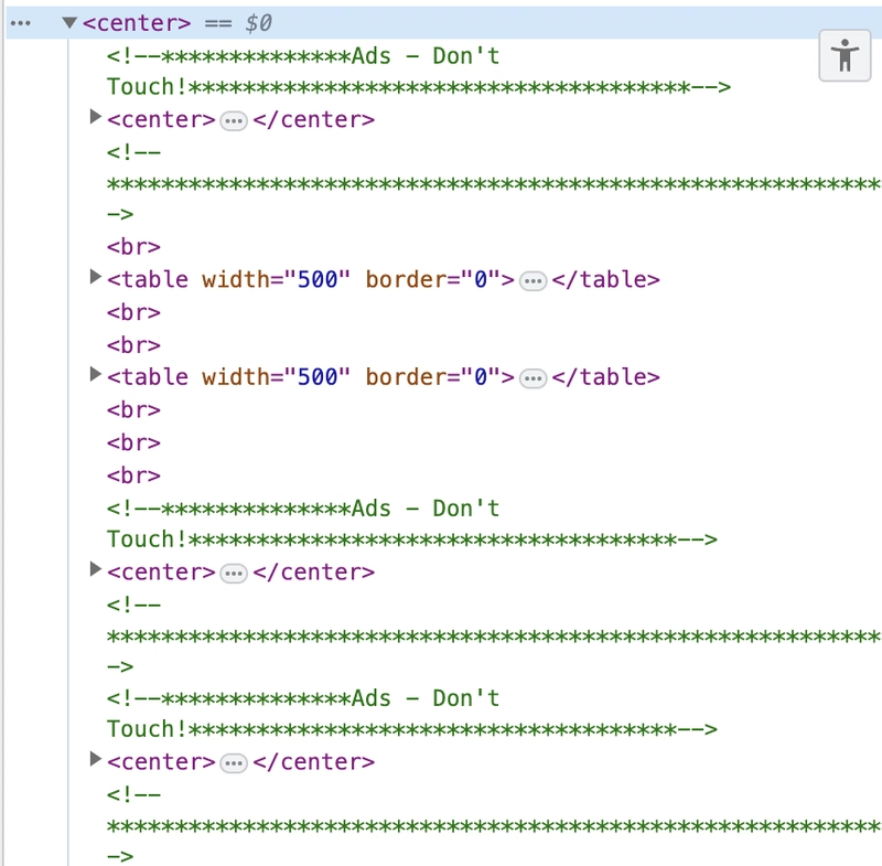 Ainda 没有布局家庭，uma tag 中心的骑自行车评论dizendo que alguns espaços do site estavam reservados pra anúncios