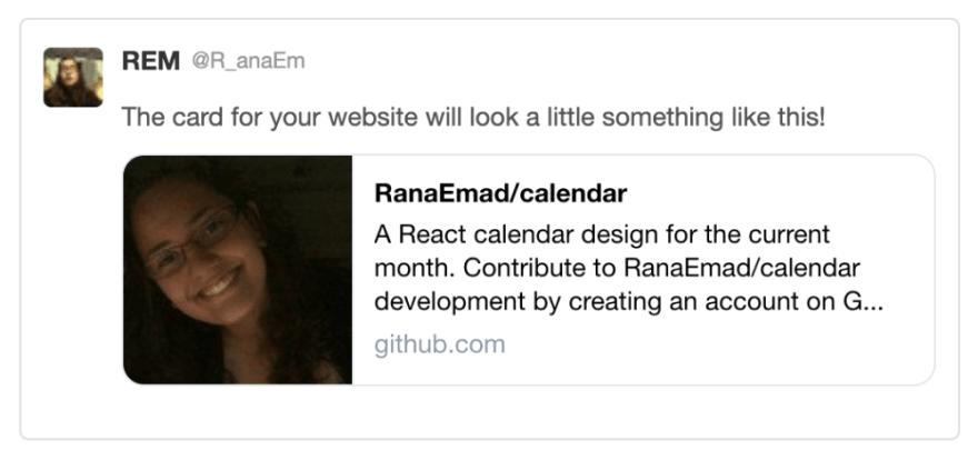 Twitter 摘要卡预览 https://github.com/RanaEmad/calendar
