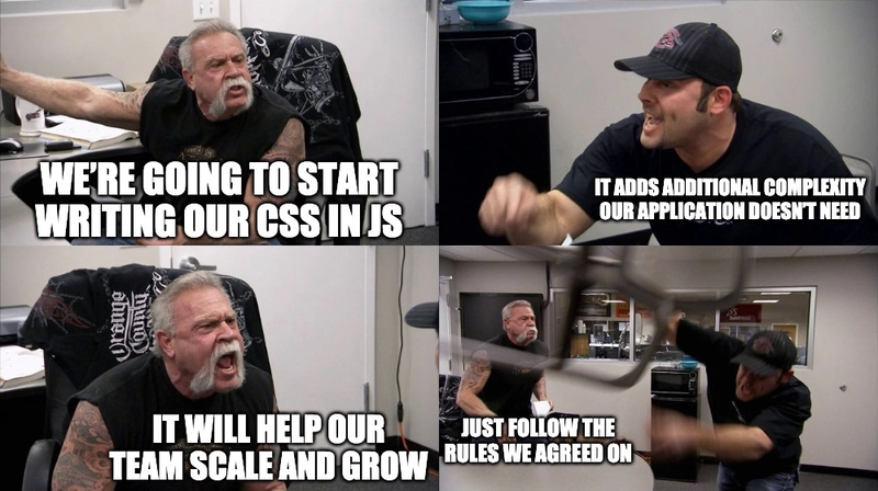关于在 JS 中使用 CSS 的争论