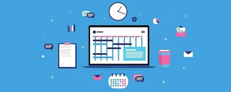 笔记本电脑和任务管理图形