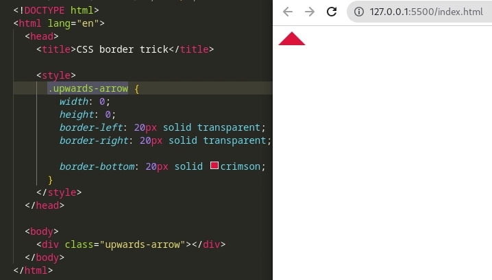 CSS 边框三角形