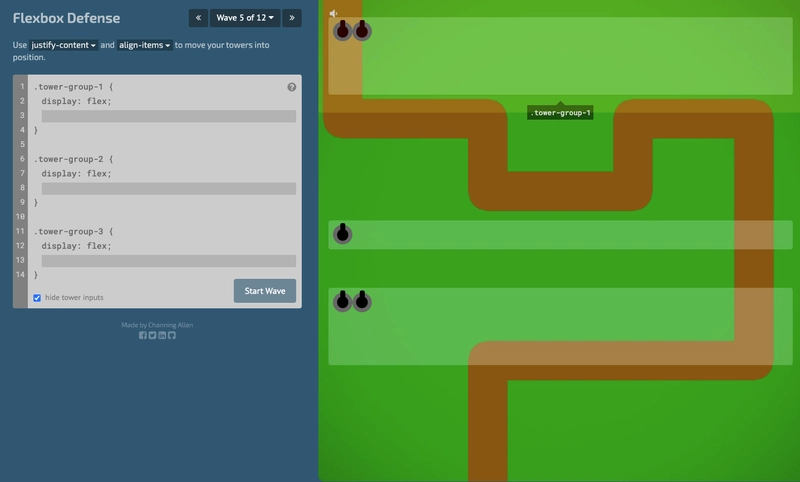 Flexbox 防御 CSS 游戏