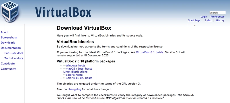 VirtualBox 下载