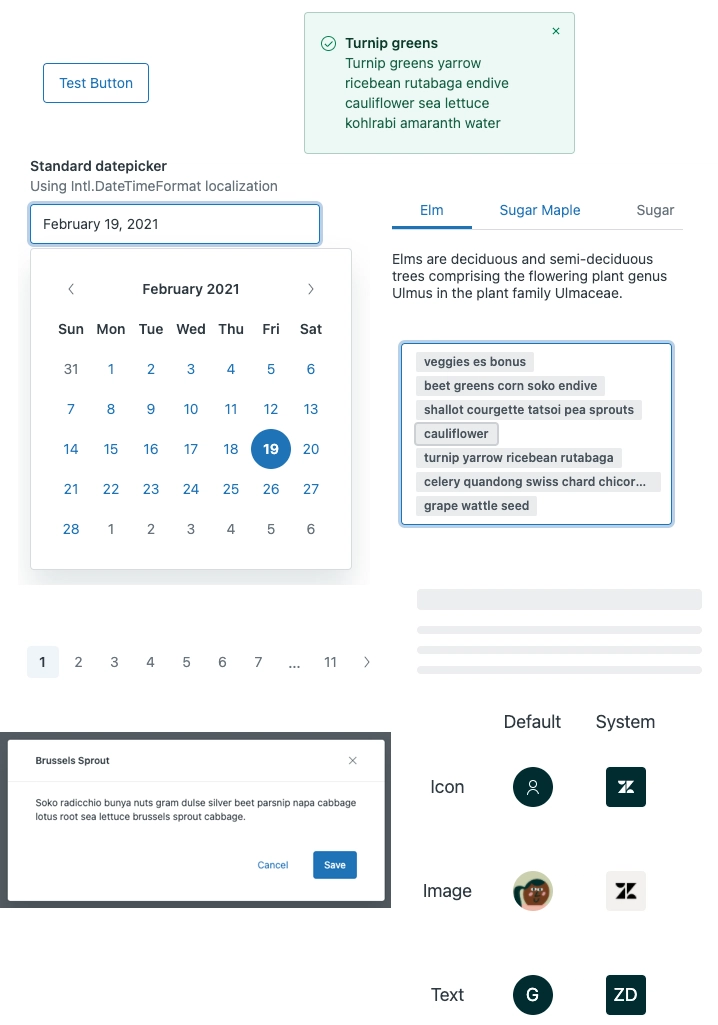Garden React 组件 - Zendesk
