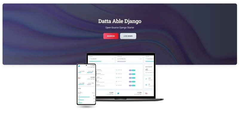 Datta Able Django - AppSeed v2 Starter。