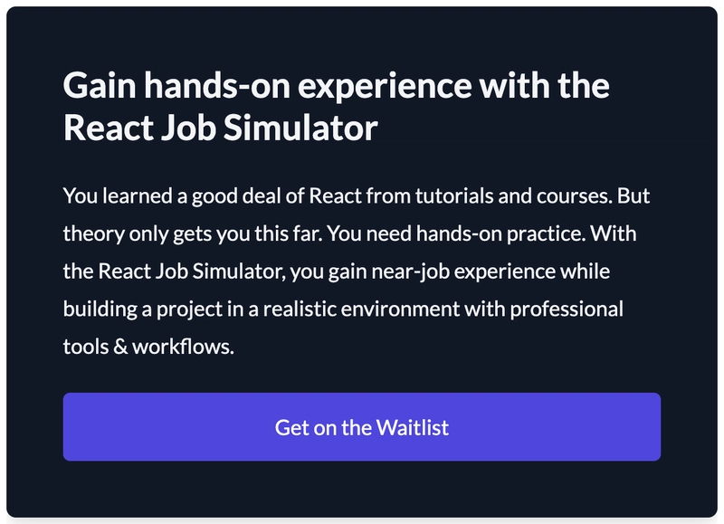 React 工作模拟器