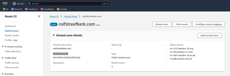 Terraform 托管区域 ID