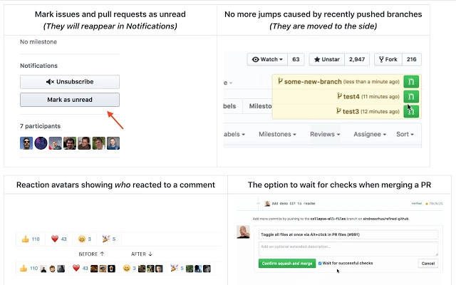 精炼的 GitHub 截图