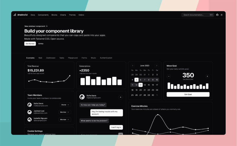 shadcn/ui 网站