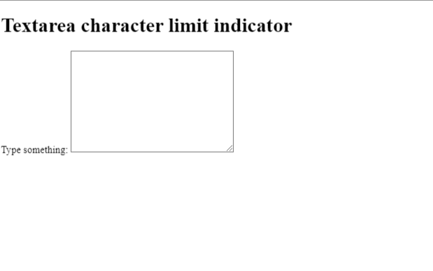 纯HTML结构的textarea字符限制预览