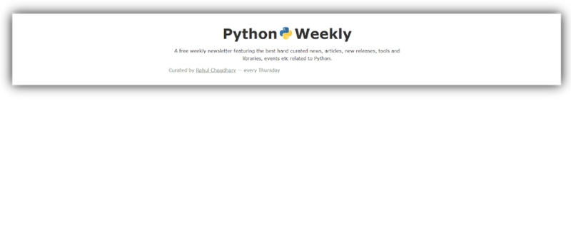 Python 周刊