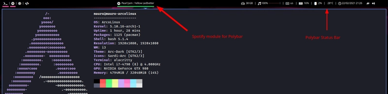 Polybar 自定义设置