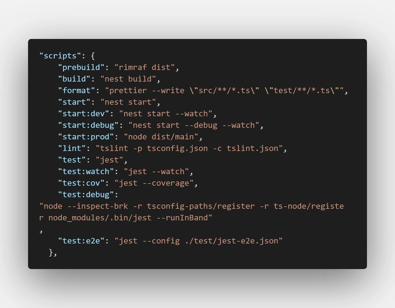 package.json 脚本