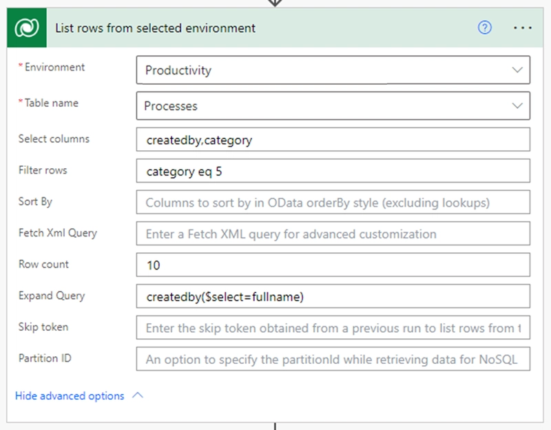 连接选择并展开