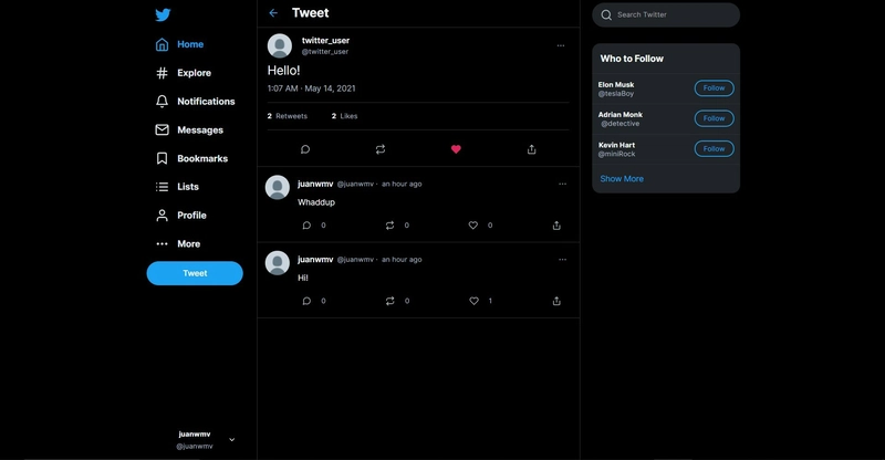 Twitter克隆状态