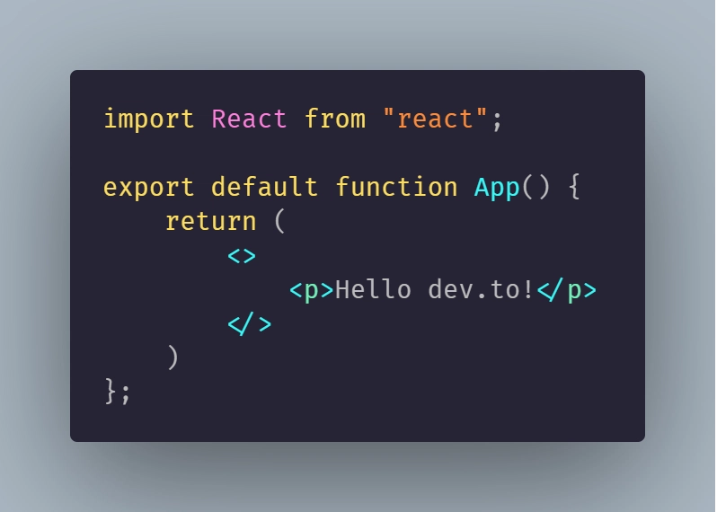 初始 App.js 代码